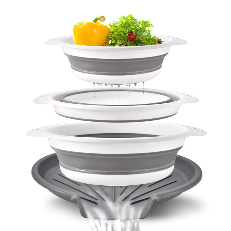 🥳2026 HOT SALE🥳💞50K+ SOLD! 🥬💦 50% OFF! 3-Piece Collapsible Colander Set – folds flat to save cupboard space, nests together neatly. 3 sizes for fruits, veg & pasta – no more oversized colanders taking over your kitchen! 🏠✨