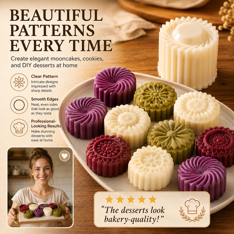 🥳2026 HOT SALE🥳💞50K+ SOLD! 🥮💦 50% OFF! Creative Pastry Mold – fully detachable design cleans in seconds, no trapped dough. Sharp engraved patterns leave professional-looking results. Baking made simple & fun! From £4.99! 🧼✅