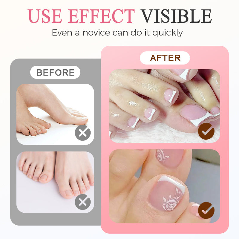 🥳2026 HOT SALE🥳💞50K+ SOLD! 💅✨ Press On Toe Nails – salon-quality pedicure in minutes, no mess. 150 pcs, long-lasting & reusable. Perfect for sandals & special occasions! 🦶💖