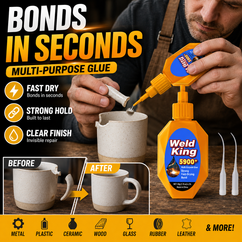 🥳2026 HOT SALE🥳💞15K+ SOLD! 🛠️💪 Quick-Dry Super Glue – bonds metal, wood, plastic, ceramic & more in seconds! No more binning favourite mugs or loose shoe soles – a tiny drop fixes everything! 🏠✅