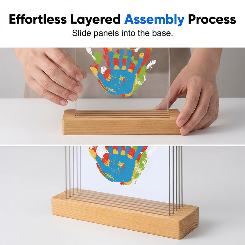 🥳2026 HOT SALE🥳💞50K+ SOLD! 🤝🖐️ 50% OFF! Family Handprint Keepsake Kit – capture your child's little hands in stunning 3D display. They grow up so fast – preserve today's tiny handprint forever. A treasure your family will cherish for generations! 🏠❤️