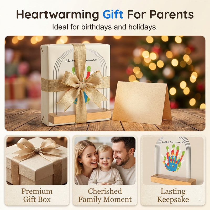 🥳2026 HOT SALE🥳💞50K+ SOLD! 🤝🖐️ 50% OFF! Family Handprint Keepsake Kit – capture your child's little hands in stunning 3D display. They grow up so fast – preserve today's tiny handprint forever. A treasure your family will cherish for generations! 🏠❤️