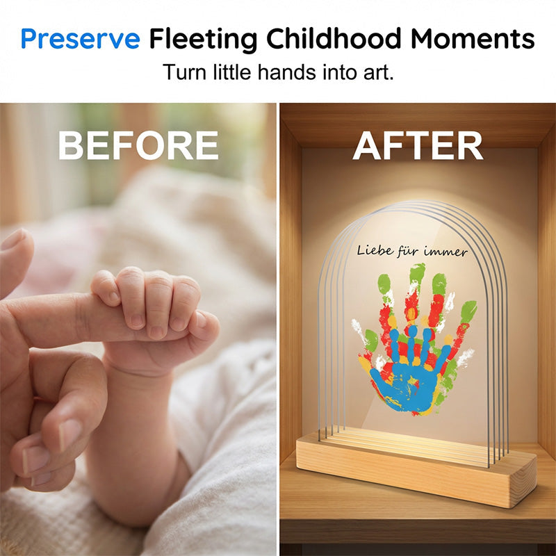 🥳2026 HOT SALE🥳💞50K+ SOLD! 🤝🖐️ 50% OFF! Family Handprint Keepsake Kit – capture your child's little hands in stunning 3D display. They grow up so fast – preserve today's tiny handprint forever. A treasure your family will cherish for generations! 🏠❤️