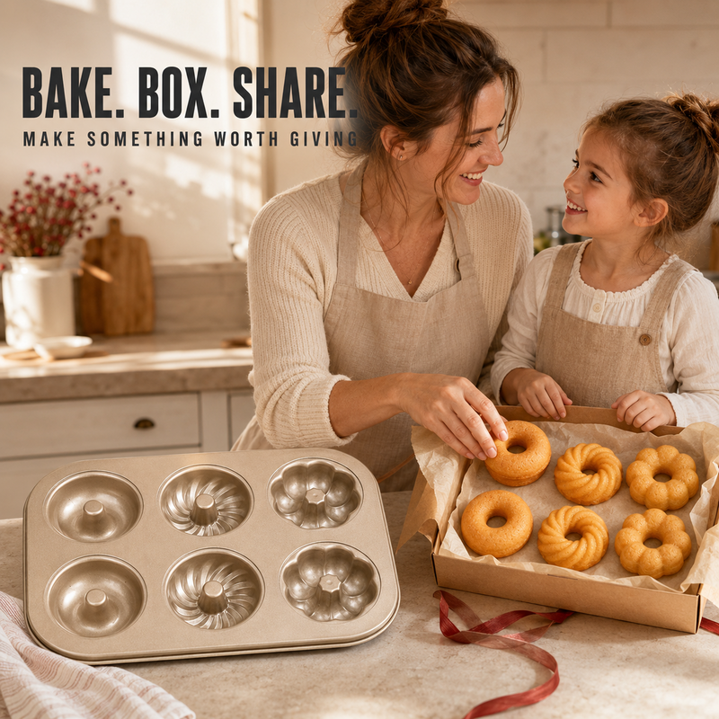 🥳2026 HOT SALE🥳💞50K+ SOLD! 🍰🧁 50% OFF! Mini Bundt Cake Pan – 3 unique shapes in one pan: classic, swirl & flower. Carbon steel heats evenly, non-stick releases perfectly. Bake 6 at once – perfect for tea parties & family treats! 🏠✨