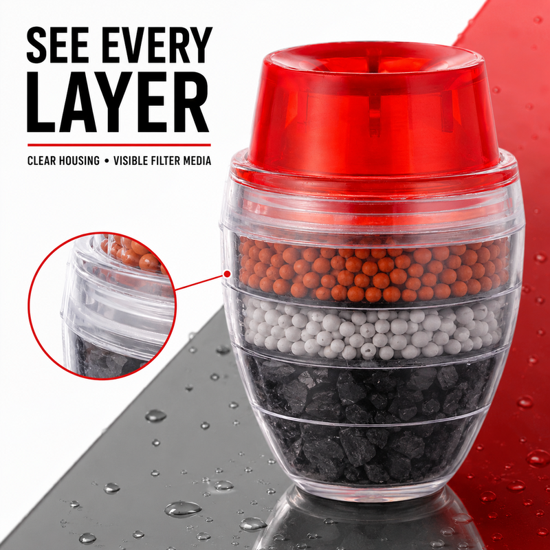 🥳2026 HOT SALE🥳💞50K+ SOLD! 💧🛡️ 50% OFF! Water Purifier – 5-layer filtration reduces sediments, rust & impurities. Transparent window shows when to replace – no guesswork. Cleaner water for cooking & washing! 🚰✅