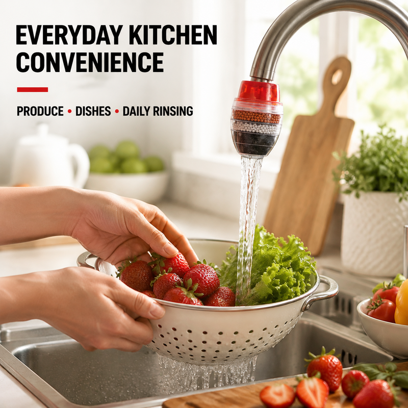 🥳2026 HOT SALE🥳💞50K+ SOLD! 💧🛡️ 50% OFF! Water Purifier – 5-layer filtration reduces sediments, rust & impurities. Transparent window shows when to replace – no guesswork. Cleaner water for cooking & washing! 🚰✅
