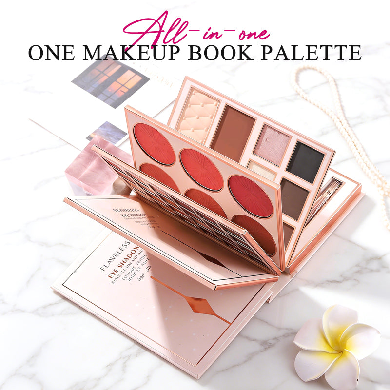 🥳2026 HOT SALE🥳💞50K+ SOLD! 🌸💄 LAST DAY 50% OFF! Magic Makeup Book – eyeshadow, blush, highlighter & lip gloss in one sleek palette. No more rummaging through drawers – everything you need is right here! Perfect Christmas gift for her! 🎄✨