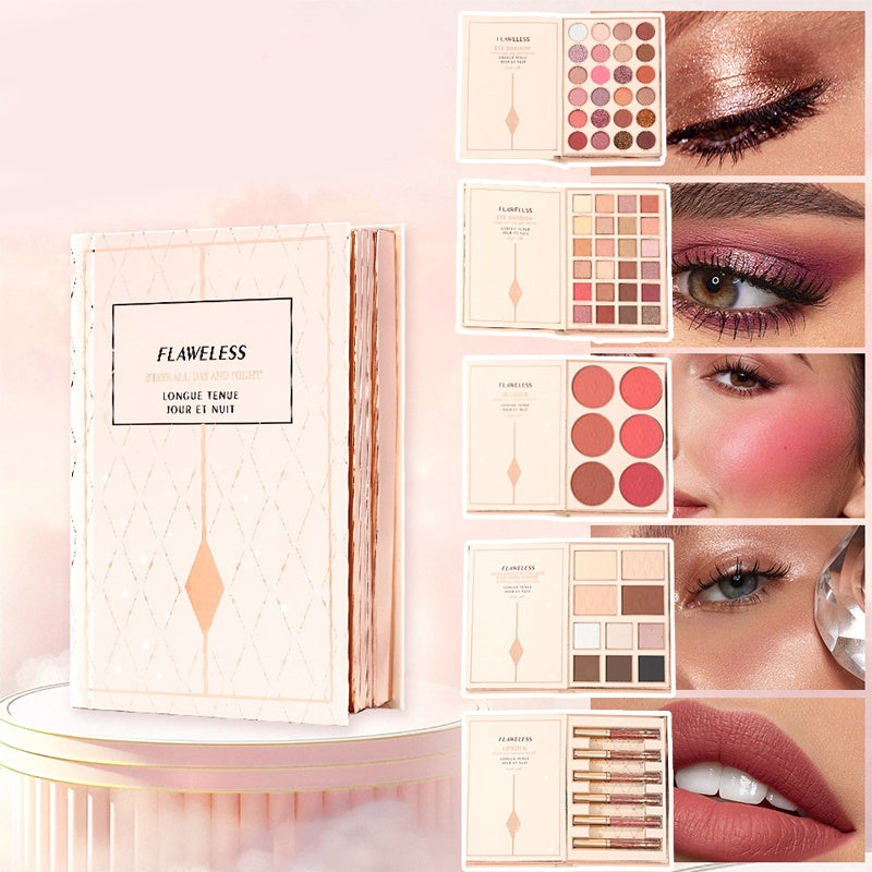 🥳2026 HOT SALE🥳💞50K+ SOLD! 🌸💄 LAST DAY 50% OFF! Magic Makeup Book – eyeshadow, blush, highlighter & lip gloss in one sleek palette. No more rummaging through drawers – everything you need is right here! Perfect Christmas gift for her! 🎄✨