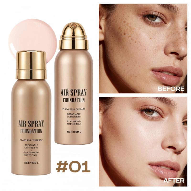 🥳2026 HOT SALE🥳💞50K+ SOLD! 💄✨ 50% OFF! Air Spray Foundation – flawless full coverage, waterproof & sweatproof. Lightweight formula won't clog pores or cake – just spray & blend for a smooth, natural glow that lasts all day! 💋💖