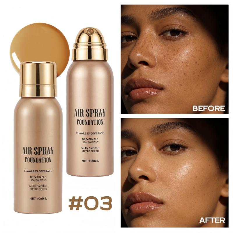 🥳2026 HOT SALE🥳💞50K+ SOLD! 💄✨ 50% OFF! Air Spray Foundation – flawless full coverage, waterproof & sweatproof. Lightweight formula won't clog pores or cake – just spray & blend for a smooth, natural glow that lasts all day! 💋💖