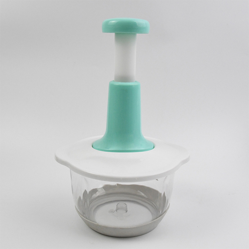 🥳2026 HOT SALE🥳💞50K+ SOLD! 🥩🥬 50% OFF! Manual Food Chopper – press the handle, no electricity needed. 3D stainless steel blades chop meat, veg, garlic & nuts in seconds. Perfect for baby food, fillings & sauces – effortless meal prep! 🔪✅