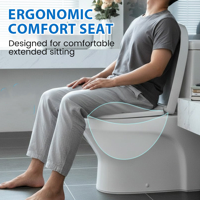 🥳2026 HOT SALE🥳💞50K+ SOLD! 🚽🛏️ Durable Slow-Close Toilet Seat – dual-damper mechanism closes gently & silently. No more loud slamming in the middle of the night – keeps your whole house asleep! 🛡️✅