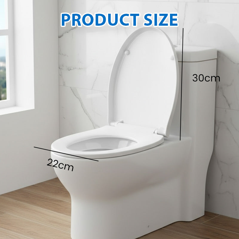 🥳2026 HOT SALE🥳💞50K+ SOLD! 🚽🛏️ Durable Slow-Close Toilet Seat – dual-damper mechanism closes gently & silently. No more loud slamming in the middle of the night – keeps your whole house asleep! 🛡️✅
