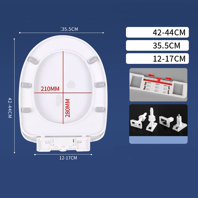 🥳2026 HOT SALE🥳💞50K+ SOLD! 🚽🛏️ Durable Slow-Close Toilet Seat – dual-damper mechanism closes gently & silently. No more loud slamming in the middle of the night – keeps your whole house asleep! 🛡️✅