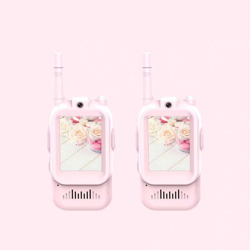 🥳2026 HOT SALE🥳💞50K+ SOLD! 📹🎮 50% OFF! Kids' Video Walkie Talkies – see & talk in real time, no Wi-Fi needed. One-press connection, 400m outdoor range & 3 funny voice-changing effects – spy missions just got real! 🕵️✨