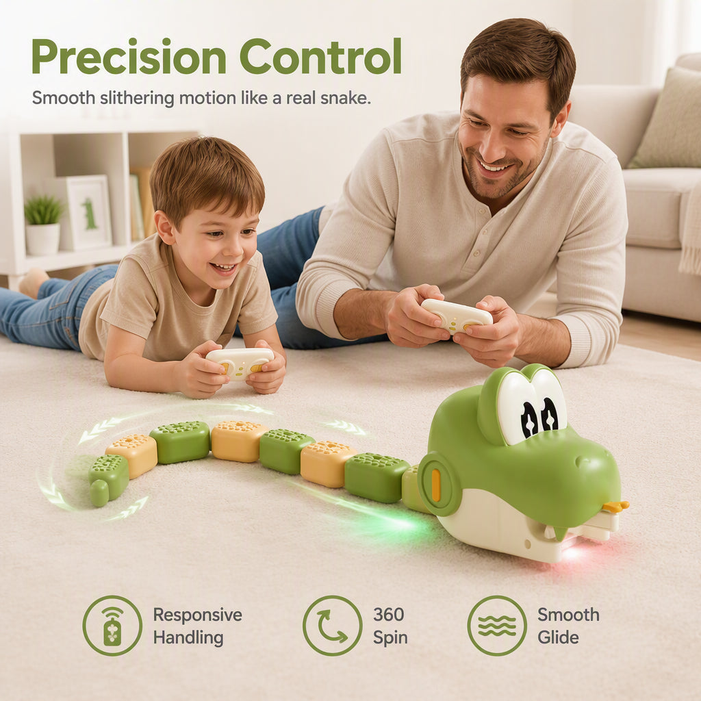 🥳2026 HOT SALE🥳💞50K+ SOLD! 🐍💥 50% OFF! RC Battle Snake – magnetic tail segments grow as it moves – just like a video game, but real! Remote controlled, snaking action. Gets kids off screens & onto the floor – fun for the whole family! 🕹️✨