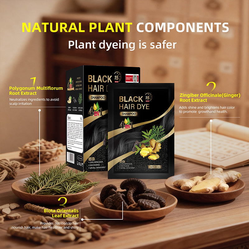 🥳2026 HOT SALE🥳💞50K+ SOLD! 🌸🌿 4‑in‑1 Herbal Hair Dye Shampoo – cleans, conditions, colours & repairs in one wash. Covers greys root‑to‑tip. Plant‑based, gentle formula – no messy mixing, no salon visits! 💇‍♀️✨