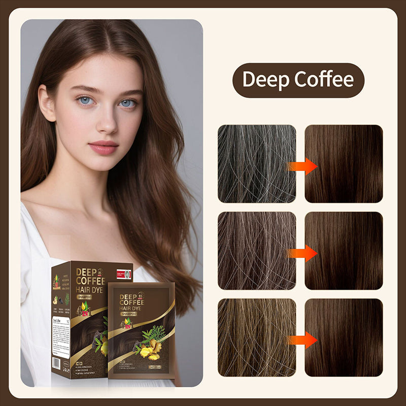 🥳2026 HOT SALE🥳💞50K+ SOLD! 🌸🌿 4‑in‑1 Herbal Hair Dye Shampoo – cleans, conditions, colours & repairs in one wash. Covers greys root‑to‑tip. Plant‑based, gentle formula – no messy mixing, no salon visits! 💇‍♀️✨