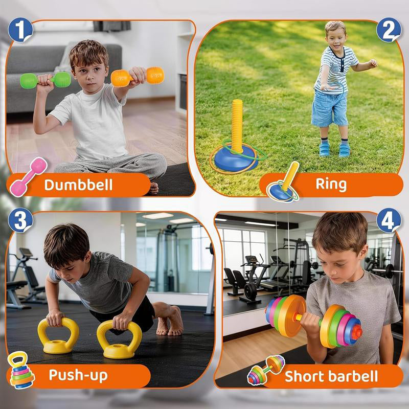 🥳2026 HOT SALE🥳💞50K+ SOLD! 🏋️🧒 50% OFF! Kids Adjustable Dumbbell Set – fill with water or sand, safe non-toxic, non-slip grips. Fun family fitness & active play! 🎁💪