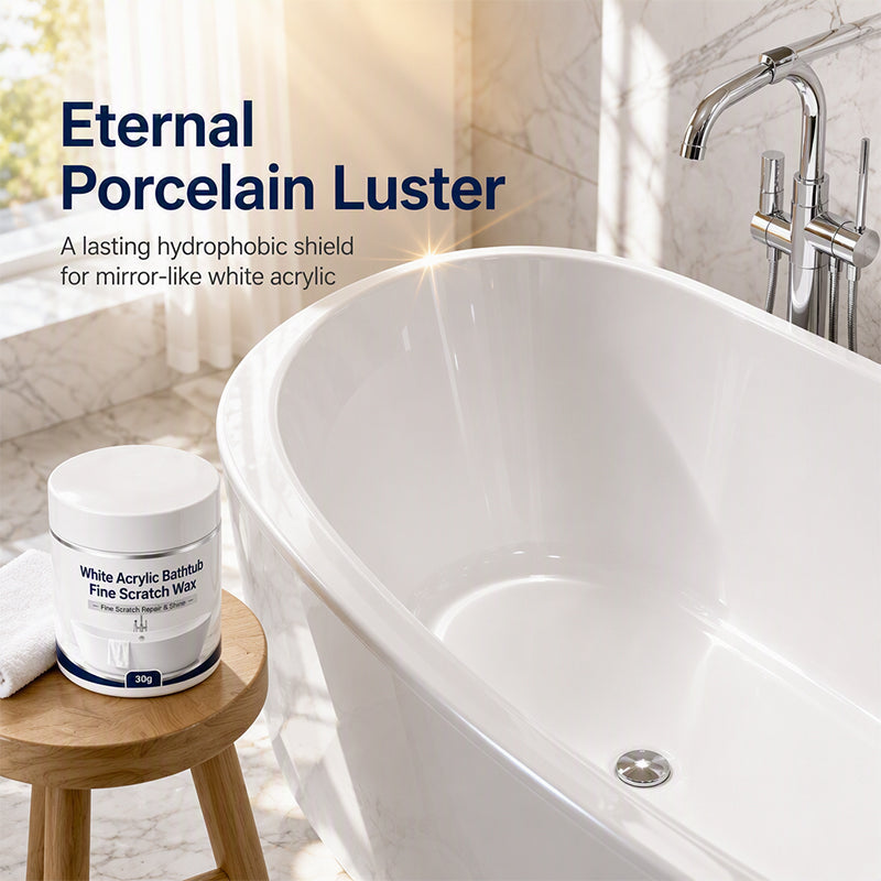 🥳2026 HOT SALE🥳💞50K+ SOLD! 🛁✨ 50% OFF! Acrylic Bathtub Scratch Repair Wax – fills & smooths fine scratches, restores white surfaces to a clean, polished finish. No need to replace the tub – just wax, buff & shine! 💎✅