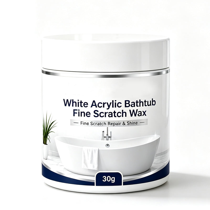 🥳2026 HOT SALE🥳💞50K+ SOLD! 🛁✨ 50% OFF! Acrylic Bathtub Scratch Repair Wax – fills & smooths fine scratches, restores white surfaces to a clean, polished finish. No need to replace the tub – just wax, buff & shine! 💎✅