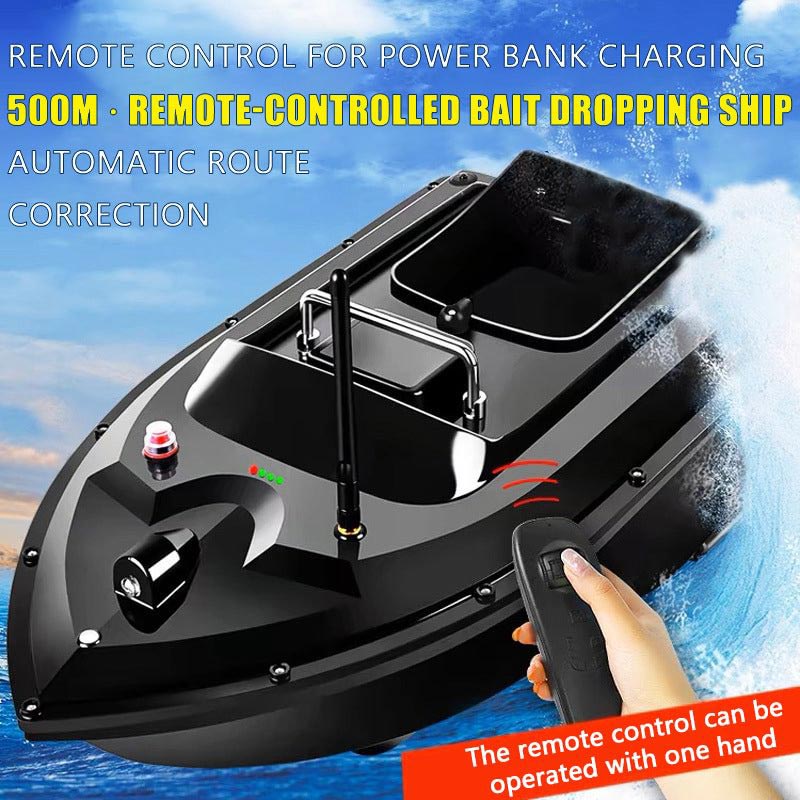 🥳2026 HOT SALE🥳💞50K+ SOLD! 🎣🚤 50% OFF! Auto Bait Feeding Boat – 500m remote control, dual motors & propellers – sends bait exactly where you want it. 1.5kg load, 2–5hr battery life, LED light for night fishing. No more wasted bait – just more bites! 🐟✨