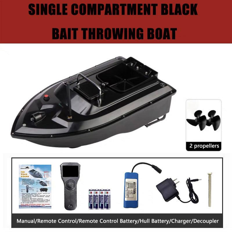 🥳2026 HOT SALE🥳💞50K+ SOLD! 🎣🚤 50% OFF! Auto Bait Feeding Boat – 500m remote control, dual motors & propellers – sends bait exactly where you want it. 1.5kg load, 2–5hr battery life, LED light for night fishing. No more wasted bait – just more bites! 🐟✨