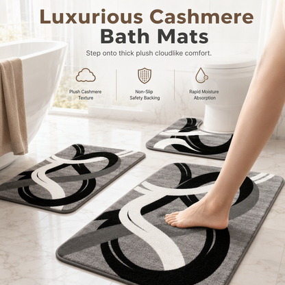 🥳2026 HOT SALE🥳💞50K+ SOLD! 🛁☁️ 50% OFF! Nordic Cashmere-Soft Bath Mat – high-density microfibre, instant-dry & non-slip. Cloud-like comfort & safety for chilly mornings! 🛡️✅