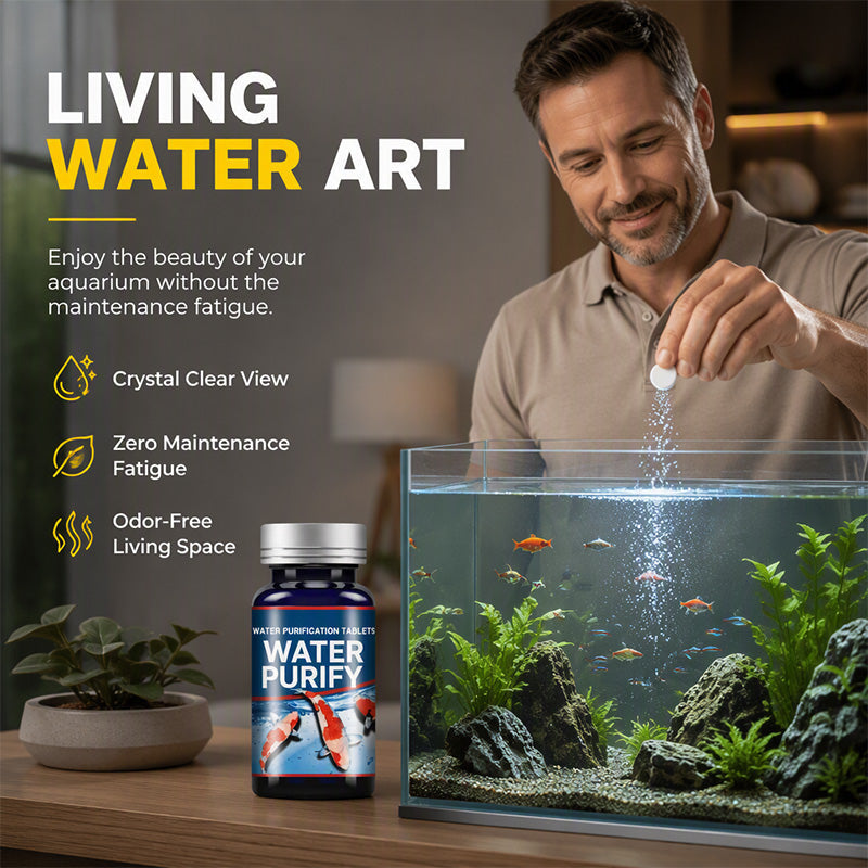 🥳2026 HOT SALE🥳💞50K+ SOLD! 🪣💨 50% OFF! Aquarium Care Tablets – reduces need for frequent water changes. Supports biological filtration & keeps water crystal clear. 50 tablets – lasts for weeks. Less heavy lifting, more time enjoying your fish! 🐟✨
