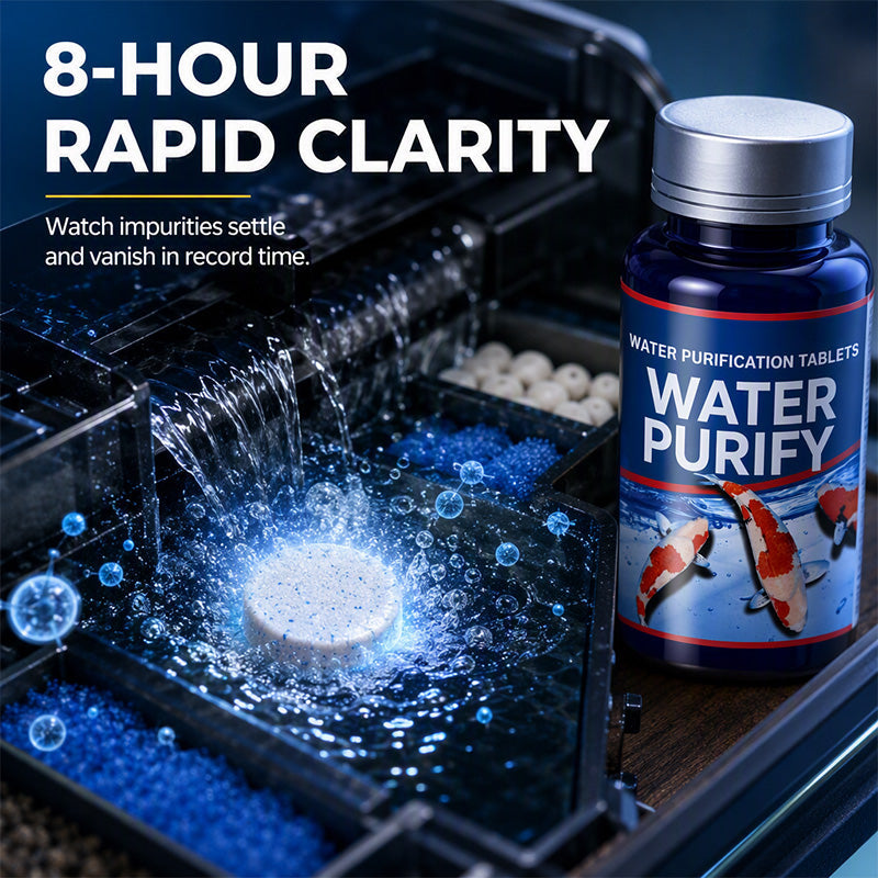 🥳2026 HOT SALE🥳💞50K+ SOLD! 🪣💨 50% OFF! Aquarium Care Tablets – reduces need for frequent water changes. Supports biological filtration & keeps water crystal clear. 50 tablets – lasts for weeks. Less heavy lifting, more time enjoying your fish! 🐟✨