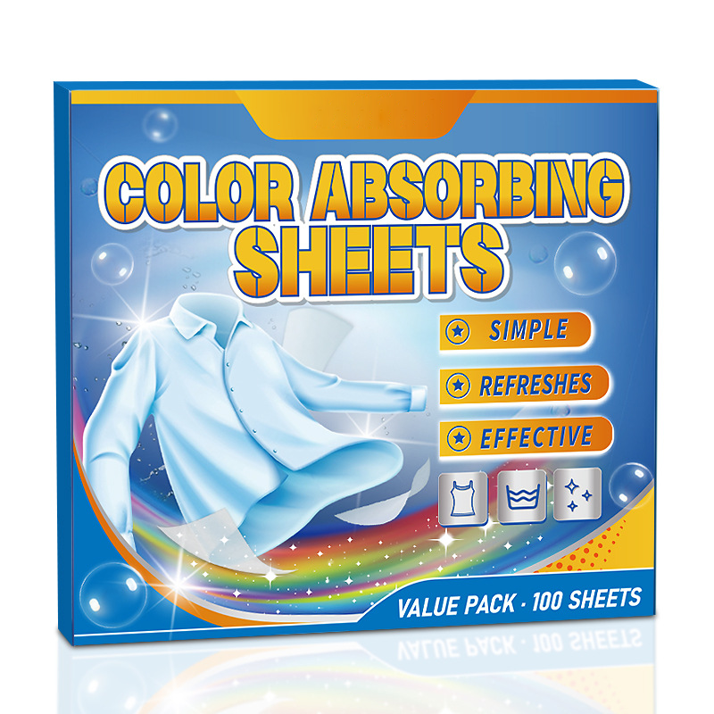 🥳2026 HOT SALE🥳💞50K+ SOLD! 🆕🛡️ 50% OFF! Dye-Capture Laundry Sheets – perfect for new garments that bleed color. Protects light fabrics from dark dyes – keeps everything looking newer for longer. 50/100 sheets – lasts for months! 💪✨