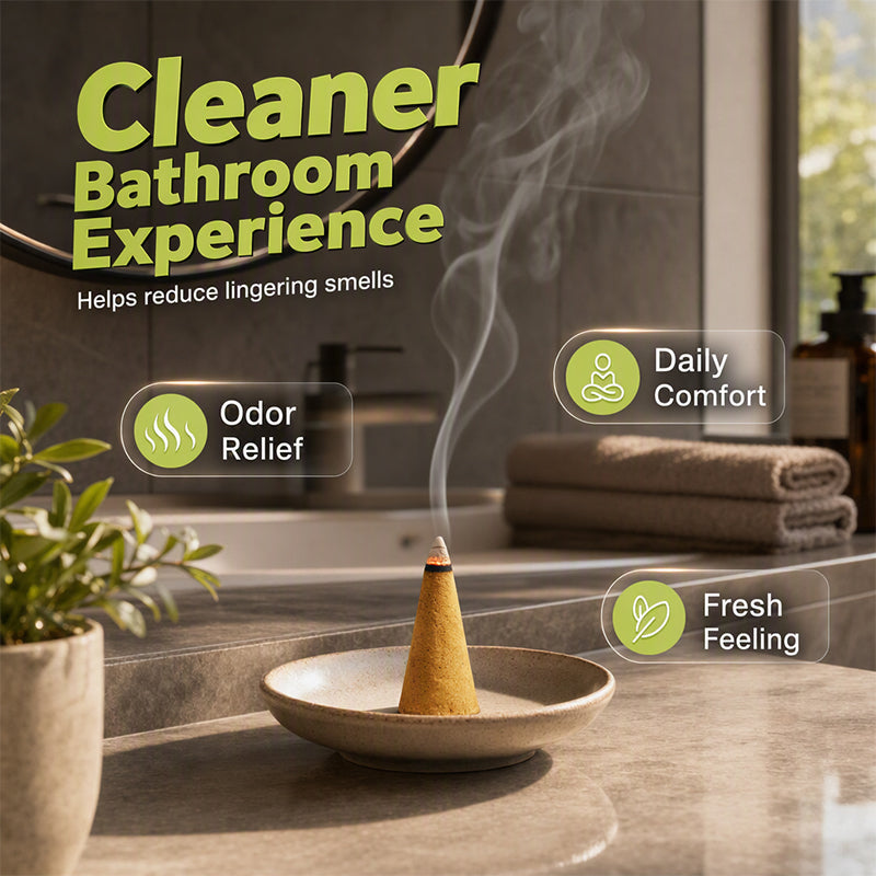 🥳2026 HOT SALE🥳💞50K+ SOLD! 🌧️🕯️ 50% OFF! Household Odor Relief Cones – ideal for damp days & enclosed spaces. Slow-burn, just-right fragrance – place in bathrooms, cabinets or porches. Instant freshness! 💚✨