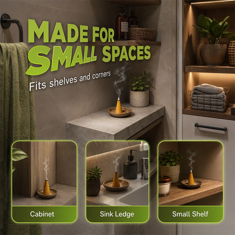 🥳2026 HOT SALE🥳💞50K+ SOLD! 🌧️🕯️ 50% OFF! Household Odor Relief Cones – ideal for damp days & enclosed spaces. Slow-burn, just-right fragrance – place in bathrooms, cabinets or porches. Instant freshness! 💚✨