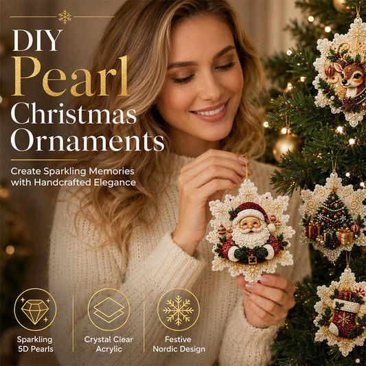🥳2026 HOT SALE🥳💞50K+ SOLD! 🎄✨ 50% OFF! Christmas DIY Painting Ornaments – make sparkling 5D pearl decorations yourself. Unique, handmade & full of festive charm – no store-bought can compare! 🖌️💎
