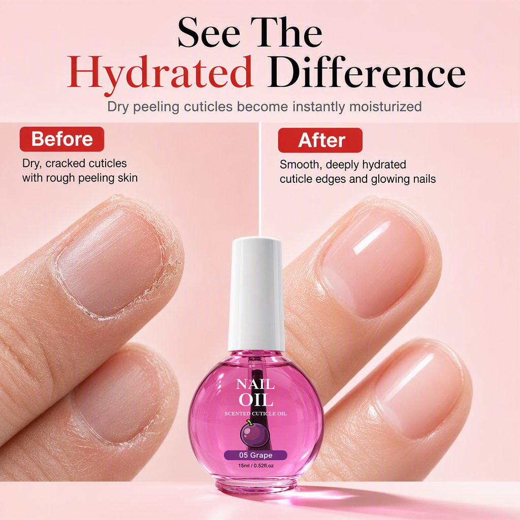 🥳2026 HOT SALE🥳💞50K+ SOLD! 💅✨ 50% OFF! Cuticle Care Oil – deeply moisturizing botanical formula, 6 scents, precision brush. Heal dry, peeling cuticles & get beautiful nails! 🌸✅