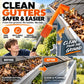 🥳2026 HOT SALE🥳💞50K+ SOLD! 🏠🛡️ 50% OFF! Gutter Cleaning Tool – clean from the ground, no ladders! Dual-angle head removes leaves & moss. Fits ACME poles! 🍂✅