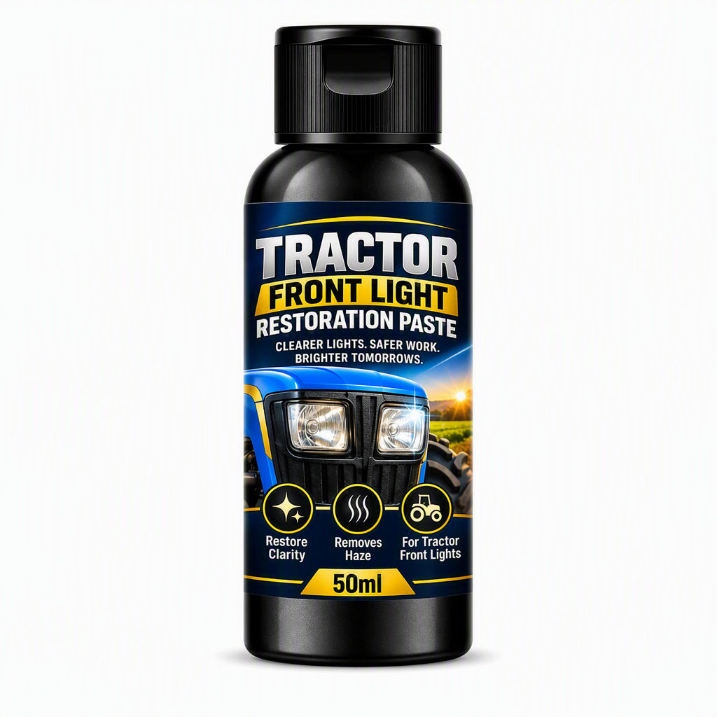 🥳2026 HOT SALE🥳💞50K+ SOLD! 🚜💡 50% OFF! Headlight Restoration Cream – removes yellow haze from tractor & vehicle lenses. Crystal clear night vision for safe field work. 50ml, 3-step polish! 🌙✅