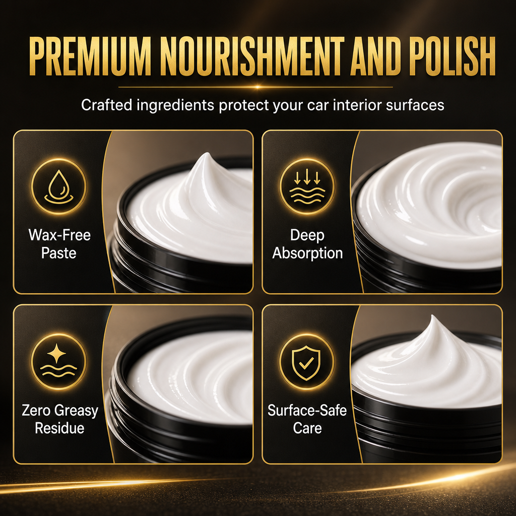 🥳2026 HOT SALE🥳💞50K+ SOLD! ✨🪵 Car Interior Wood Trim Restoration Cream – restores shine & natural wood grain. No greasy residue. Easy 3-step polish! 🚗💚