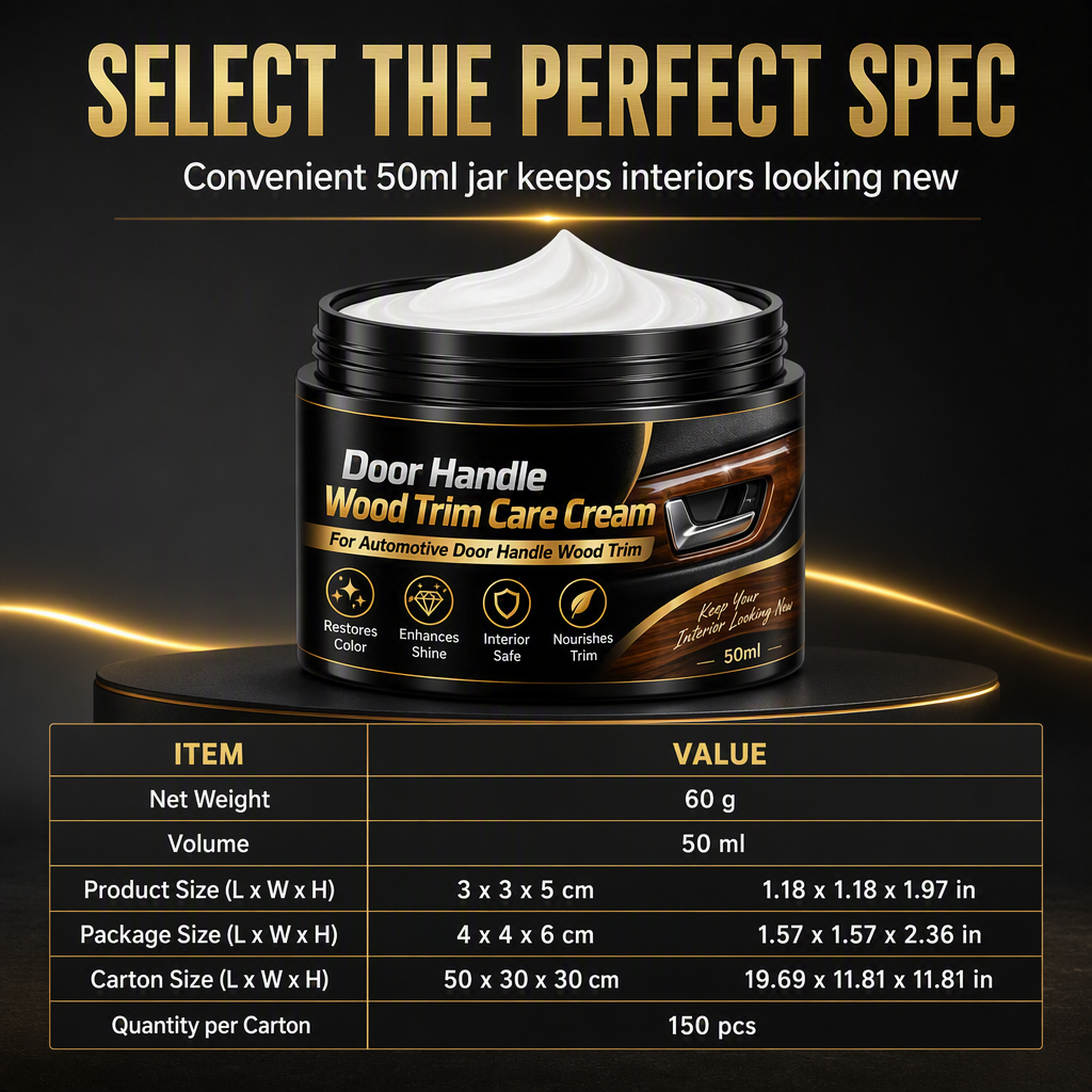 🥳2026 HOT SALE🥳💞50K+ SOLD! ✨🪵 Car Interior Wood Trim Restoration Cream – restores shine & natural wood grain. No greasy residue. Easy 3-step polish! 🚗💚