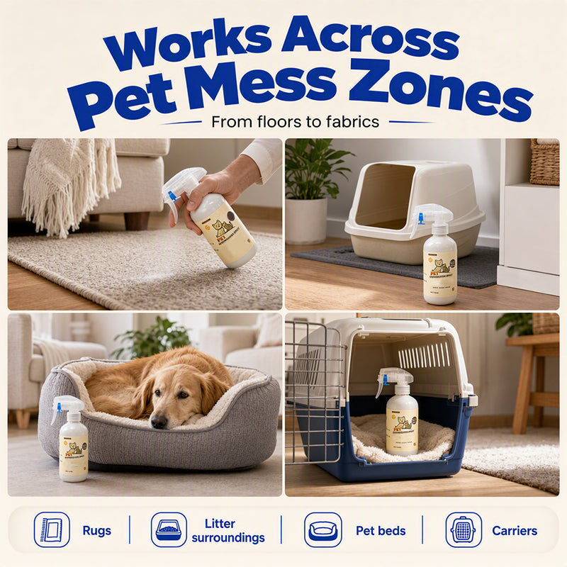 🥳2026 HOT SALE🥳💞50K+ SOLD! 🐾💨 Enzyme Pet Deodorizing Spray – bio-enzyme formula destroys odors at the source on sofas, carpets & floors. No heavy perfume, just fresh air. Keep your home guest-ready! 🏠✨