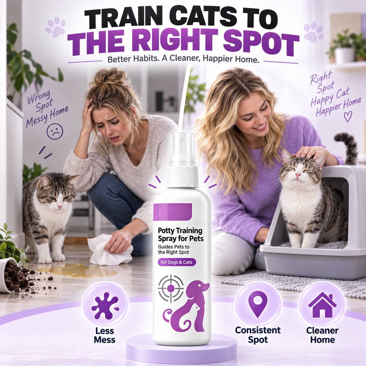 🥳HOT SALE🥳💞10K+ SOLD! 🐾✨ Potty Training Spray – guides pets to the right spot, stops messy accidents. Safe, gentle & easy spray – cleaner home, happier you! ✅🏠
