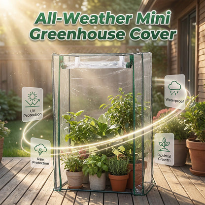 🥳2026 HOT SALE🥳💞50K+ SOLD! ❄️🌿 All-Weather Plant Cover – clear PVC lets sunlight in, keeps frost out. Grow herbs & veggies all year round. Indoor & outdoor use! 🏠💪