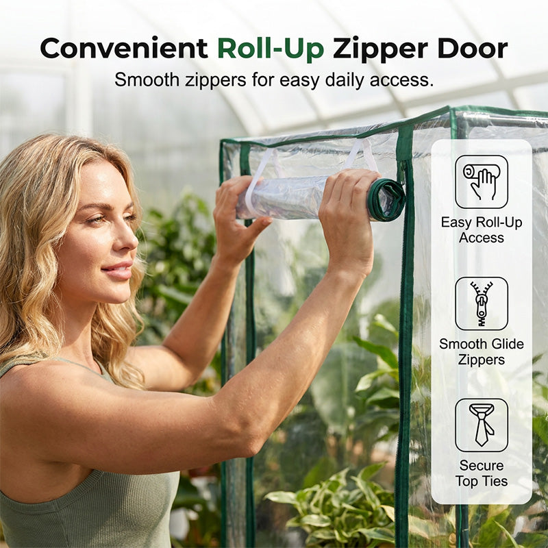🥳2026 HOT SALE🥳💞50K+ SOLD! ❄️🌿 All-Weather Plant Cover – clear PVC lets sunlight in, keeps frost out. Grow herbs & veggies all year round. Indoor & outdoor use! 🏠💪