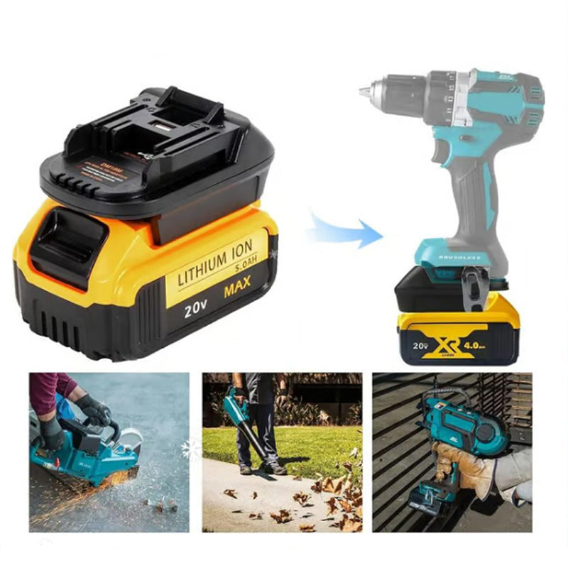 🥳2026 HOT SALE🥳💞50K+ SOLD! 🔋🔧 Lithium Battery Adapter for 18V Tools – revive old tools without buying new batteries. Universal fit, plug & play, durable power! ✅💪