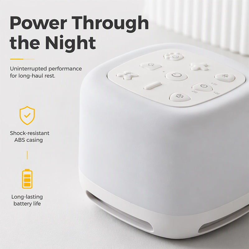 🥳2026 HOT SALE🥳💞50K+ SOLD! 🌙💤 White Noise Machine – acoustic shield blocks noise, protects deep sleep. 7-color night light & smart timer – wake up refreshed! 🛏️✅