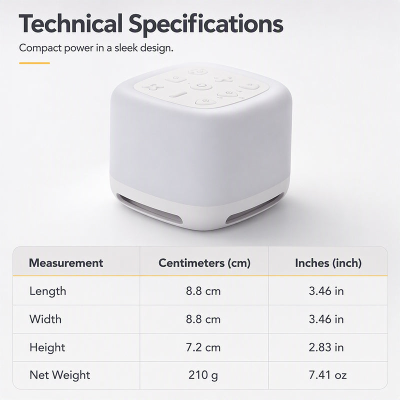 🥳2026 HOT SALE🥳💞50K+ SOLD! 🌙💤 White Noise Machine – acoustic shield blocks noise, protects deep sleep. 7-color night light & smart timer – wake up refreshed! 🛏️✅