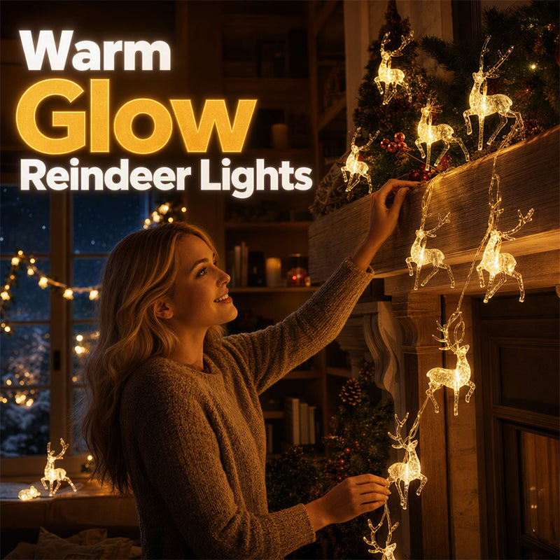 🥳2026 HOT SALE🥳💞50K+ SOLD! ⏳🦌 Limited-time 50% off! Christmas LED Reindeer String Lights – warm glow, sparkling reindeer detail. Battery or USB powered – transforms windows & shelves into festive magic! 🎄✨