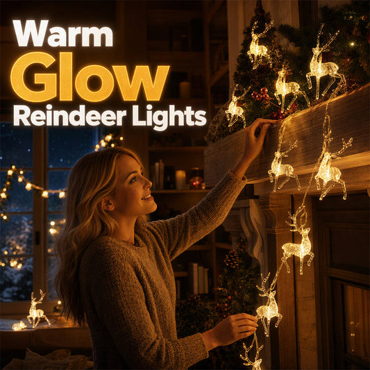 🥳2026 HOT SALE🥳💞50K+ SOLD! ⏳🦌 Limited-time 50% off! Christmas LED Reindeer String Lights – warm glow, sparkling reindeer detail. Battery or USB powered – transforms windows & shelves into festive magic! 🎄✨