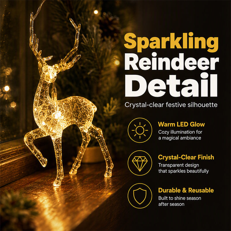 🥳2026 HOT SALE🥳💞50K+ SOLD! ⏳🦌 Limited-time 50% off! Christmas LED Reindeer String Lights – warm glow, sparkling reindeer detail. Battery or USB powered – transforms windows & shelves into festive magic! 🎄✨