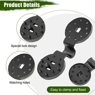 🥳2026 HOT SALE🥳💞50K+ SOLD! 🌿🔒 Shade Cloth Fixing Clips – lock-grip design holds netting tight, won't blow away in UK winds. UV-treated & reusable – secure your garden shade in seconds! 🏡💪